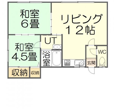 稔ハイツの物件間取画像